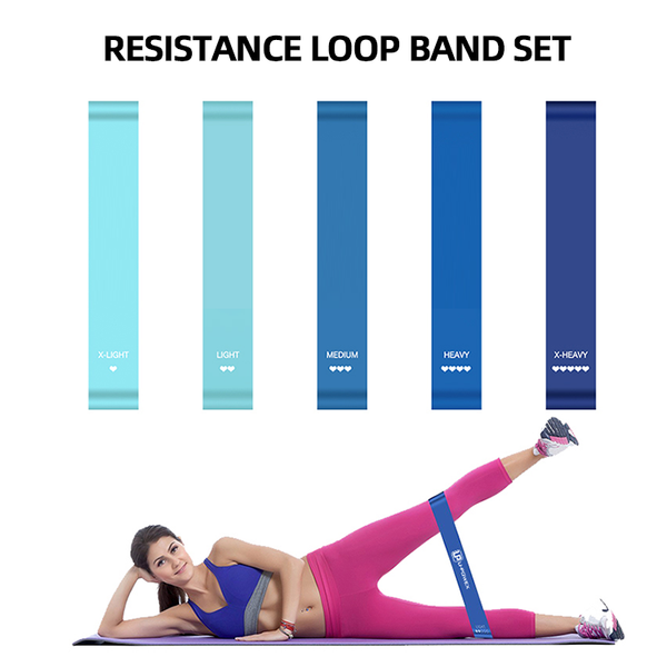 Kit 5 Bandas Ligas De Resistencia Gym Yoga Crossfit - NUEVOS COLORES + Ebook