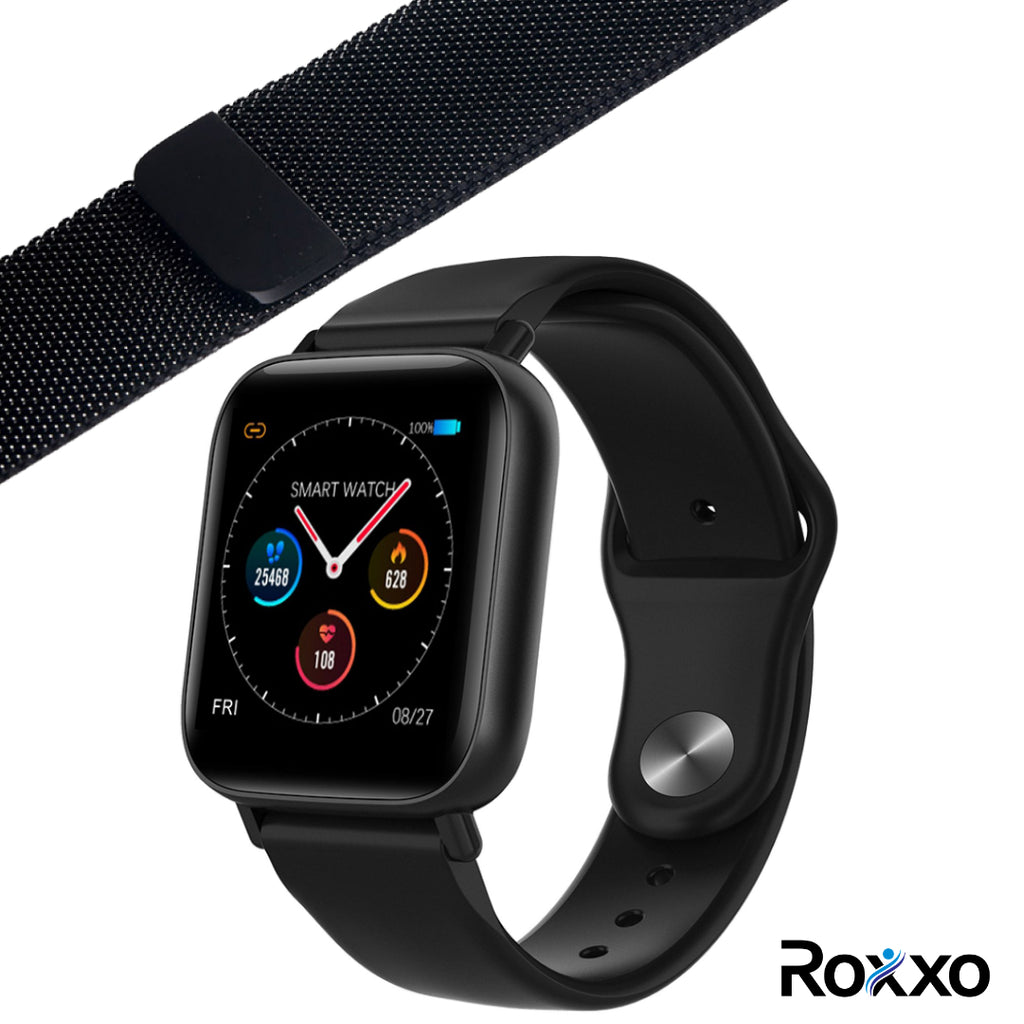 Reloj Inteligente Smart Watch Full Touch Con Dos Correas Q10 – ROXXOSHOP