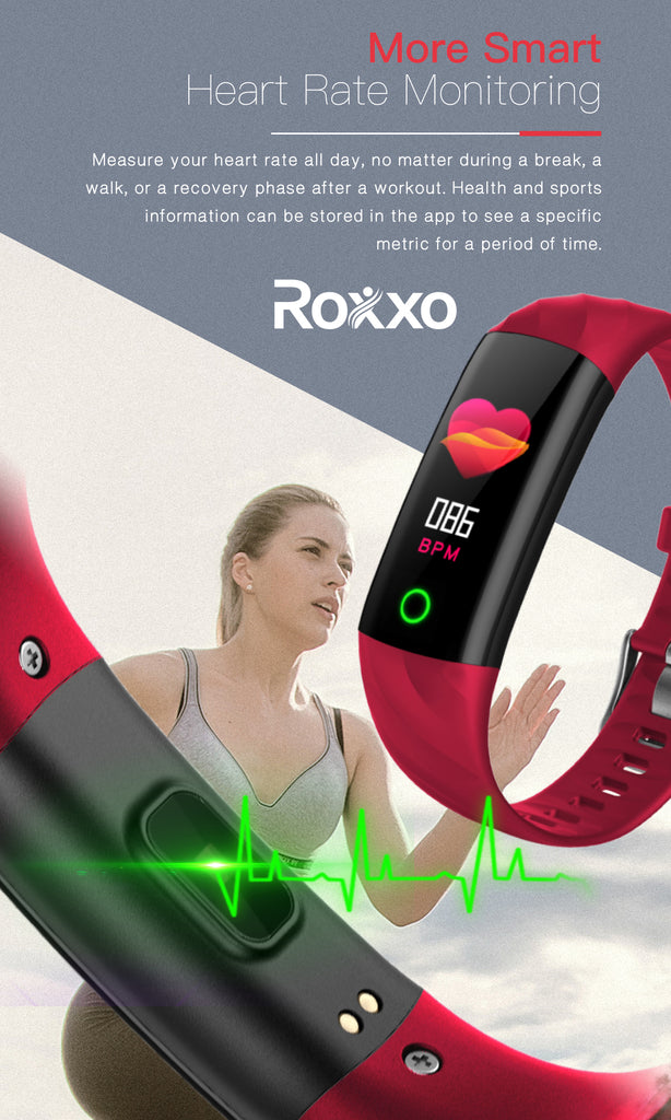 Smartband Tipo Fitbit Salud - Pulsera Inteligente – ROXXOSHOP